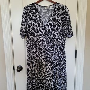 Chicos Sz3=16 Animal Print Dress